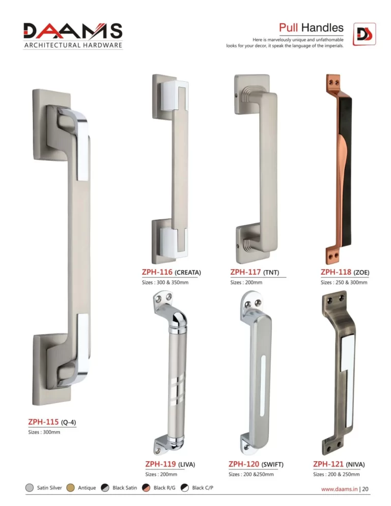 Our Product Range Daams Architectural Hardware